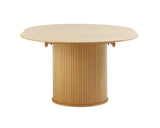 Masă de dining extensibilă NOLA Ø120-167 cm - Stejar naturalMobCenter