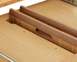 Masă de dining extensibilă NOLA Ø120-167 cm - Stejar naturalMobCenter