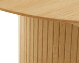 Masă de dining extensibilă NOLA Ø120-167 cm - Stejar naturalMobCenter