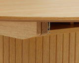 Masă de dining extensibilă NOLA Ø120-167 cm - Stejar naturalMobCenter