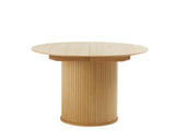 Masă de dining extensibilă NOLA Ø120-167 cm - Stejar naturalMobCenter