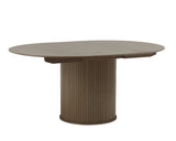Masă de dining extensibilă NOLA Ø120–167 cm – Stejar AfumatMobCenter