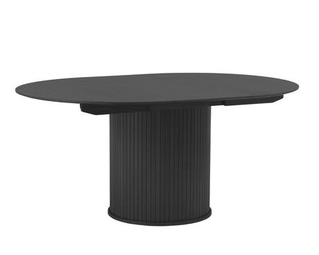 Masă de dining extensibilă NOLA Ø120–167 cm – Stejar NegruMobCenter