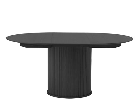 Masă de dining extensibilă NOLA Ø120–167 cm – Stejar NegruMobCenter
