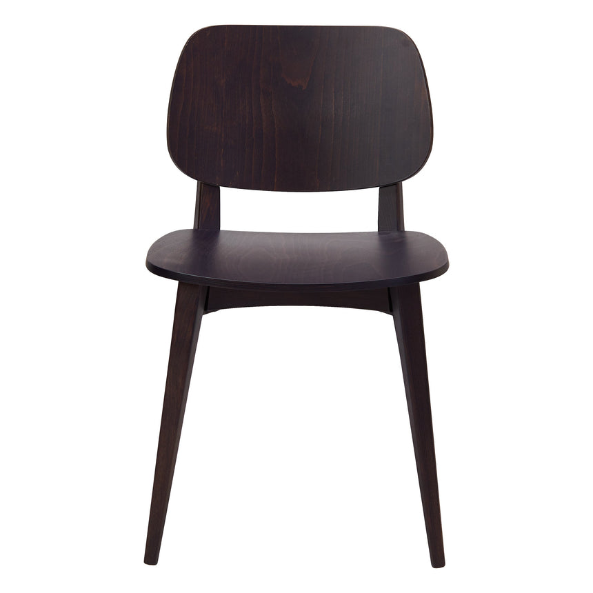 Scaun Mel din lemn întunecat - design clasic HoReCa