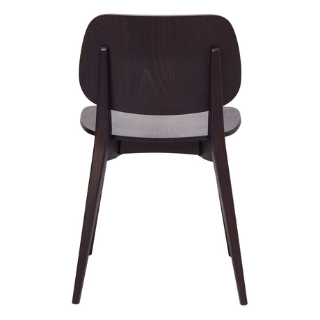 Scaun Mel din lemn întunecat - design clasic HoReCa