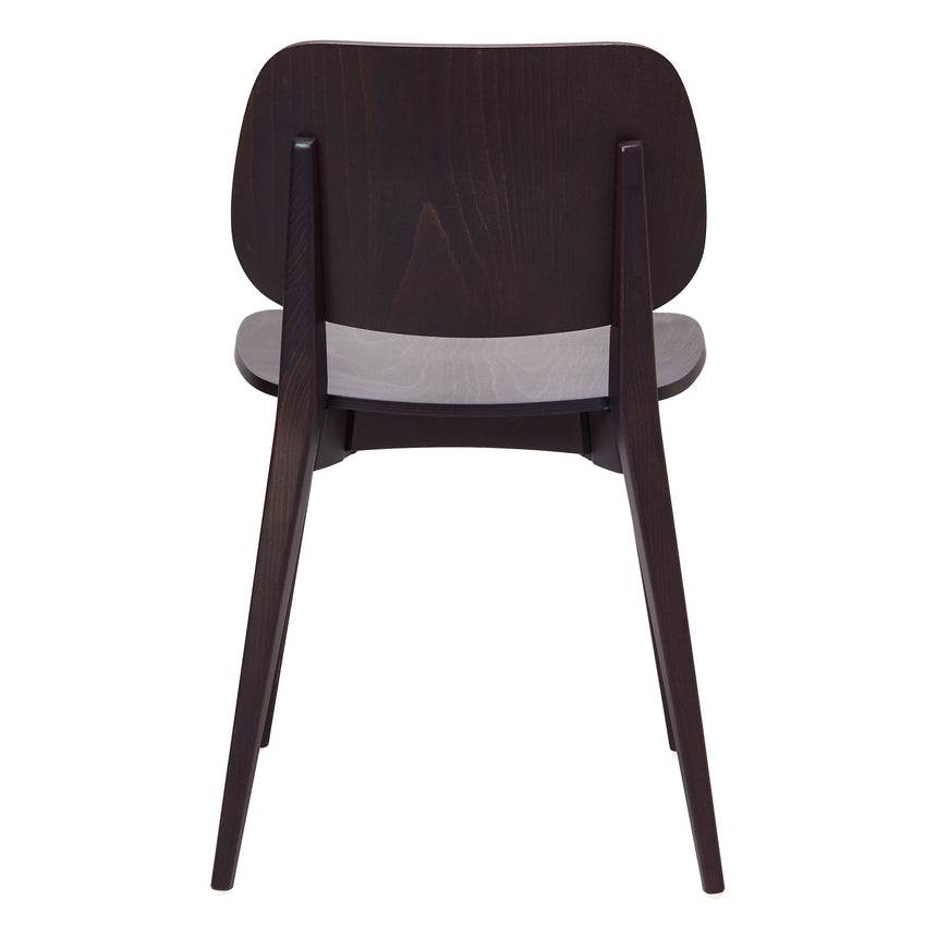 Scaun Mel din lemn întunecat - design clasic HoReCa
