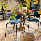 Scaun de dining Olivia, în culoare albastru