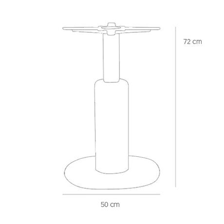 Picior de masa KJ DUCO, culoare auriuMobCenter