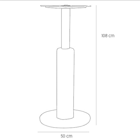 Picior de masa de bar KJ DUCO, culoare auriuMobCenter
