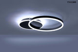 Plafon / plafon lampă Rings 2 negruMobCenter