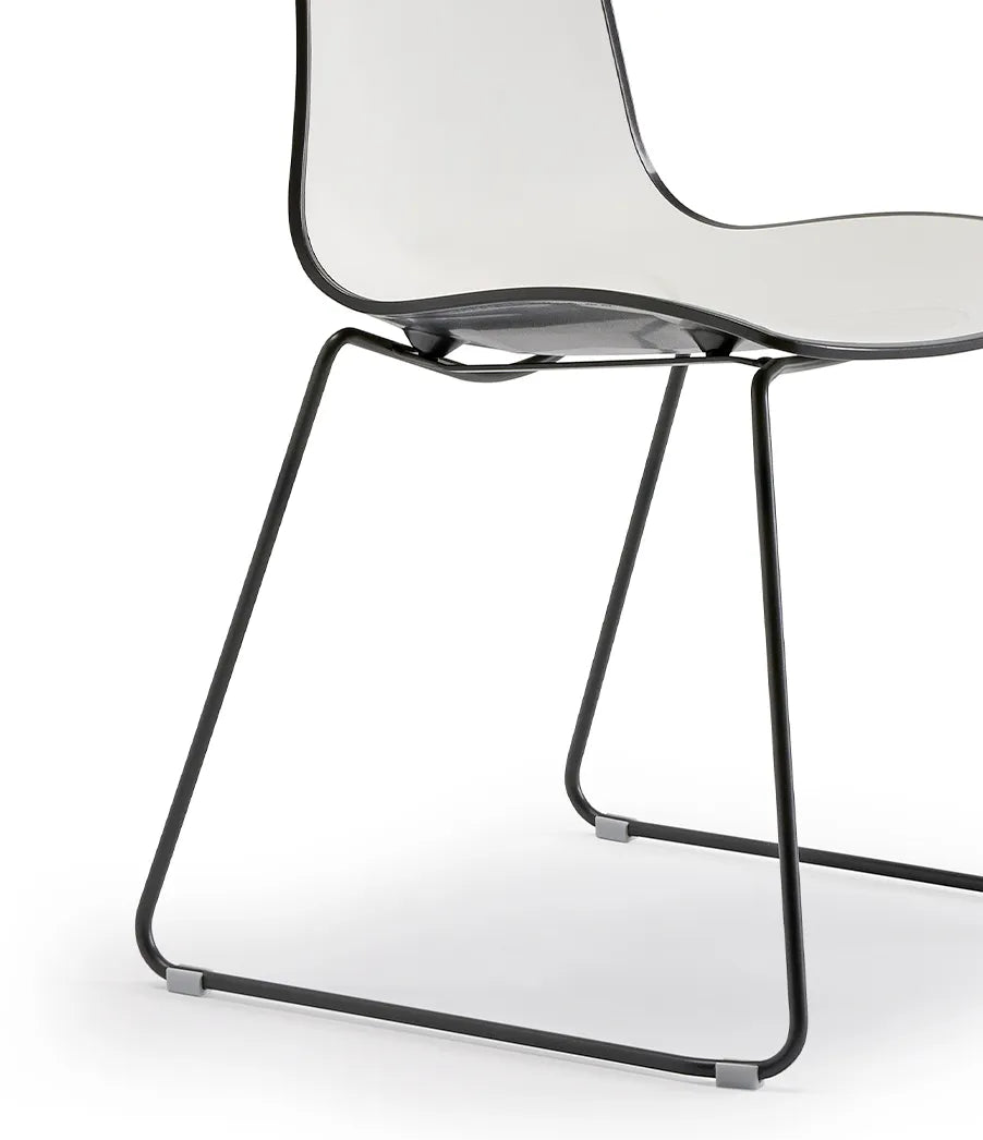 Scaun de conferință Zebra Bicolour – cadru sanie