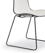 Scaun de conferință Zebra Bicolour – cadru sanie