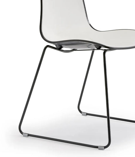 Scaun de conferință Zebra Bicolour – cadru sanie