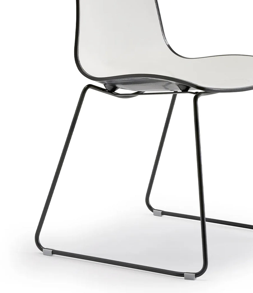 Scaun de conferință Zebra Bicolour – cadru sanie