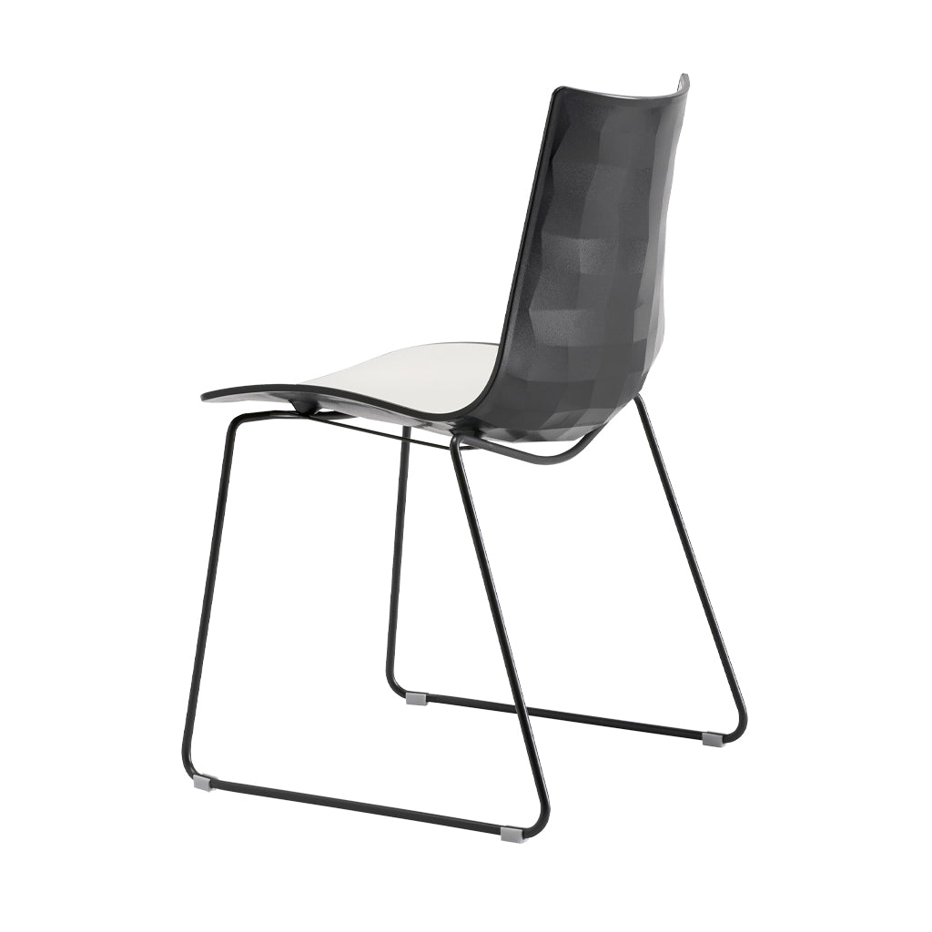 Scaun de conferință Zebra Bicolour – cadru sanie