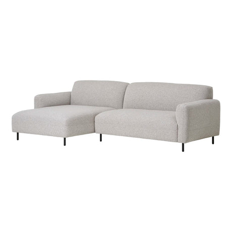 Salvador Lounge Sofa, left facing, bouclé, light greyMobCenter