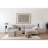 Salvador Lounge Sofa, right facing, bouclé, light greyMobCenter