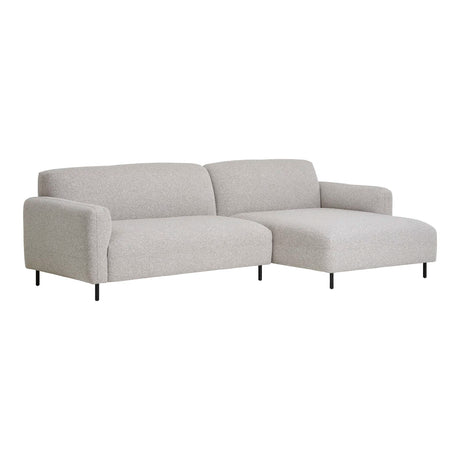Salvador Lounge Sofa, right facing, bouclé, light greyMobCenter