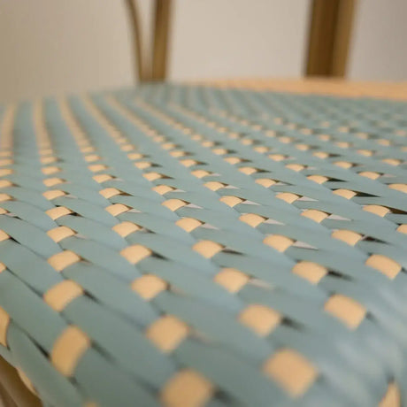 Santa Cruz scaun de terasa pentru exterior culoare albastru/bejMobCenter