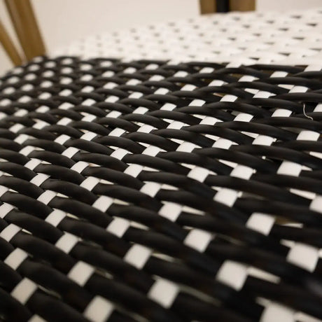 Santa Cruz scaun de terasa pentru exterior culoare negru/albMobCenter