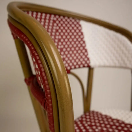 Santa Cruz scaun de terasa pentru exterior culoare rosu/albMobCenter