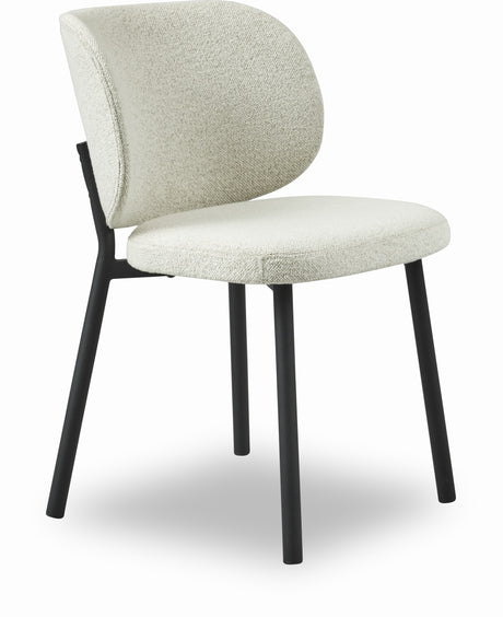 Scaun SWAN din bouclé alb unt – disponibil în mai multe culoriMobCenter