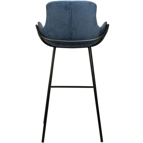 Scaun de bar pentru restaurant Alya, culoare albastrăMobCenter