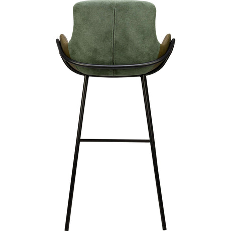 Scaun de bar pentru restaurant Alya, culoare verdeMobCenter