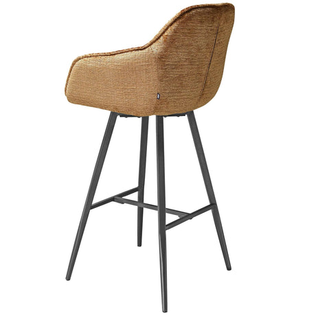 Scaun de bar pentru restaurant Ella, culoare cognacMobCenter