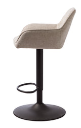 Scaun de bar reglabil NOLAN, culoare stripe sandMobCenter