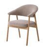 Scaun de dining ELK din stejar pigmentat albMobCenter