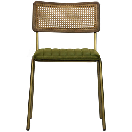 Scaun de dining Jens, în culoare verdeMobCenter