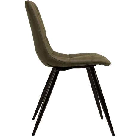 Scaun de dining Lauren, în culoare verdeMobCenter