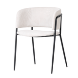 Scaun de dining Liam, culoare bej – catifea reiatăMobCenter