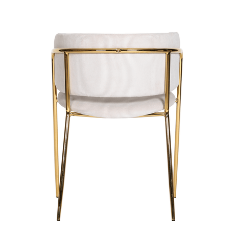 Scaun de dining Mia, culoare bej – catifea reiatăMobCenter