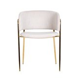 Scaun de dining Mia, culoare bej – catifea reiatăMobCenter