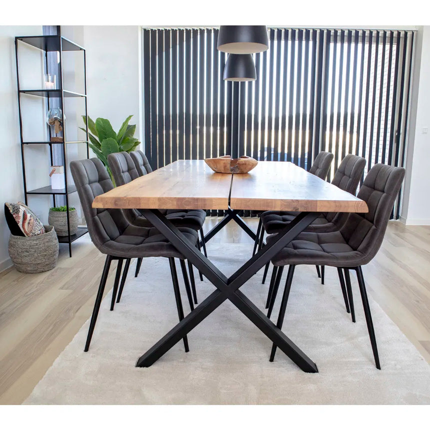 Scaun de dining Middelfart- - culoare griMobCenter