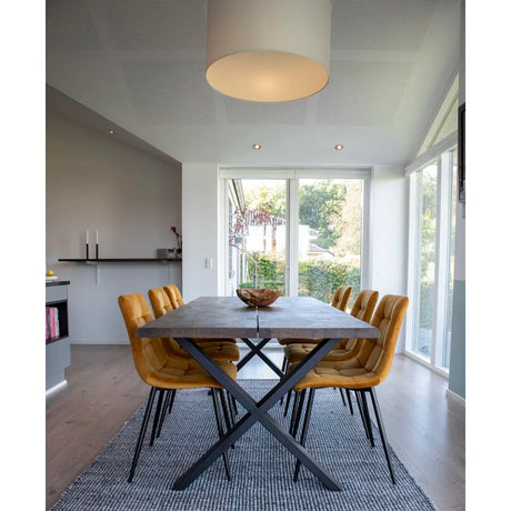 Scaun de dining Middelfart- culoare muștarMobCenter