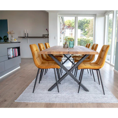 Scaun de dining Middelfart- culoare muștarMobCenter