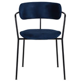 Scaun de dining Olivia, în culoare albastruMobCenter