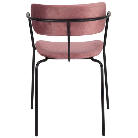 Scaun de dining Olivia, în culoare rozMobCenter