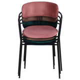 Scaun de dining Olivia, în culoare rozMobCenter