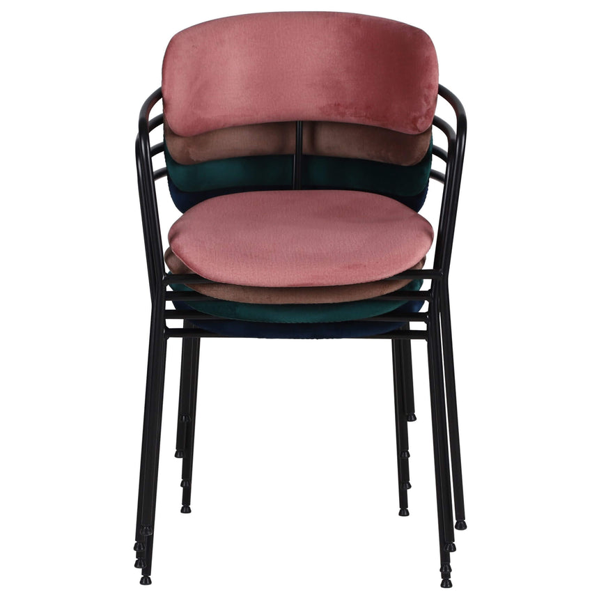 Scaun de dining Olivia, în culoare rozMobCenter