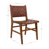 Scaun de dining Perugia - culoare maroMobCenter