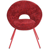 Scaun de dining Samba, în culoare rosuMobCenter
