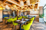 Scaun de restaurant Andor I - tapițerie personalizabilă