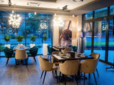Scaun de restaurant Andor I - tapițerie personalizabilă