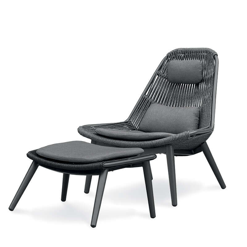 Scaun lounge pentru exterior Como bej – GrattoniMobCenter