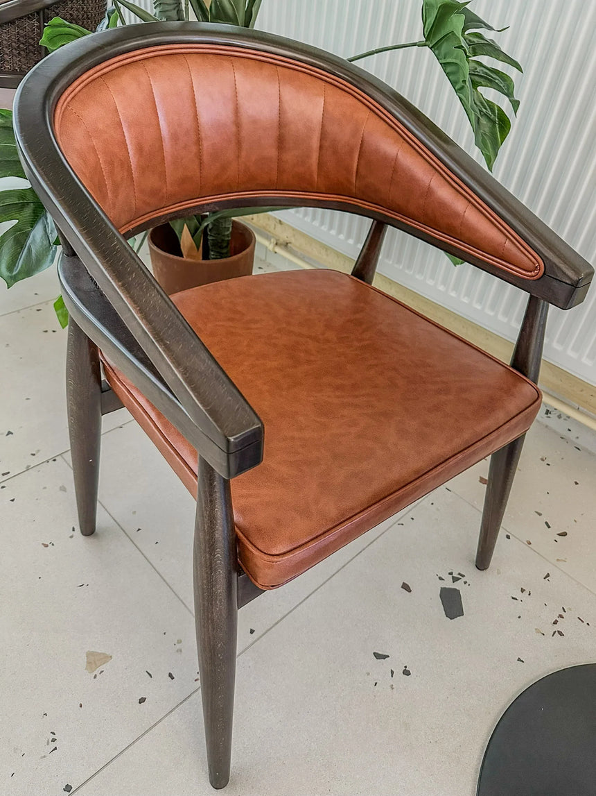 Scaun Parma Premium cu tapițerie din piele naturală